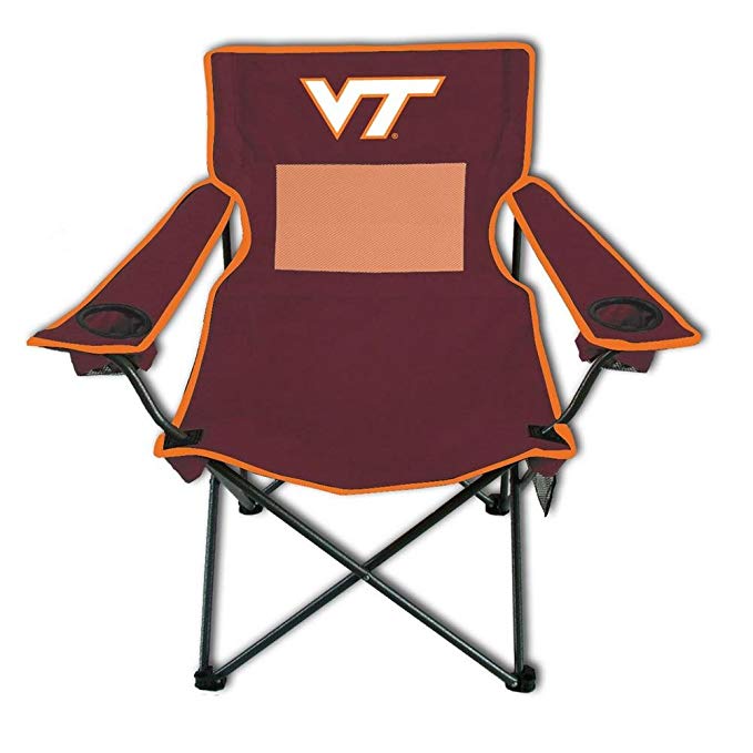 Rivalry Team Logo Picnic Outdoor Events Virgnia Tech Monster Mesh Adult Chair