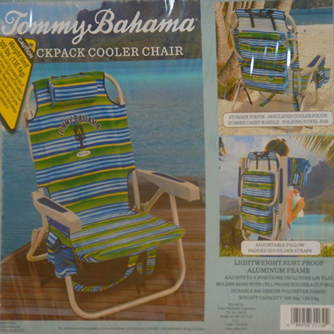 Tommy Bahama Backpack Cooler Chair -Striped