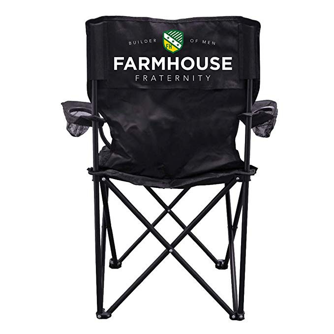 VictoryStore Outdoor Camping Chair - Farmhouse Fraternity Camping Chair with Carry Bag