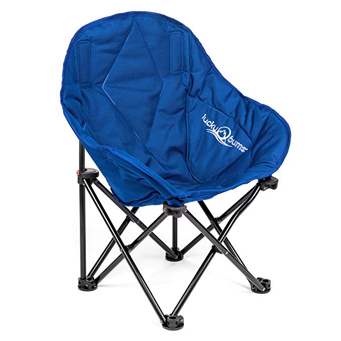 Lucky Bums Kids Oversized Folding Lounge Camp Chair, Small