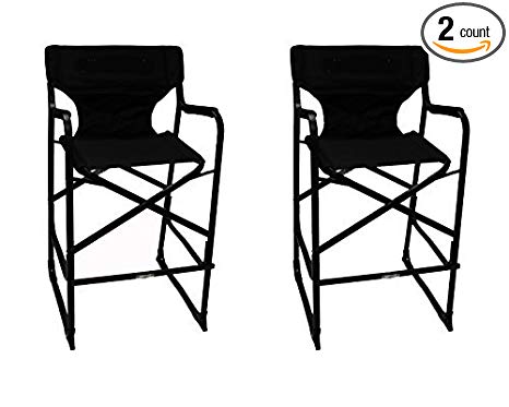 World Outdoor Products Two Pack Lightweight Professional Edition Tall Directors Chair