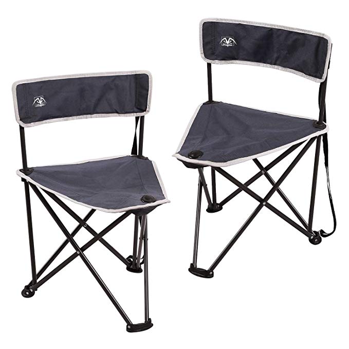 REDCAMP Folding Tripod Chair Backrest Camping Hunting, Set of 2/ Set of 5