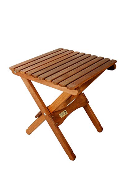 Byer of Maine Pangean Folding Table, Hardwood Keruing Wood, Hand-Dipped Oil Finish, Easy to Fold and Carry, Perfect for Camping and Tailgating, Matches All Furniture in The Pangean Line