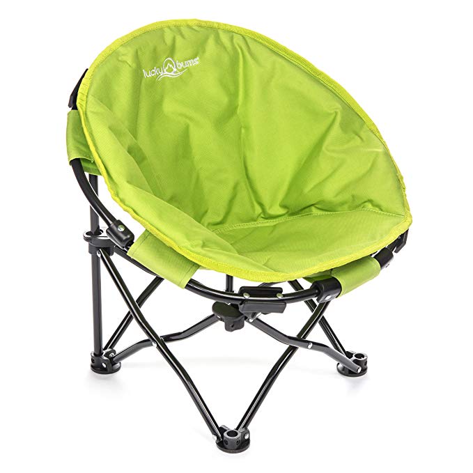 Lucky Bums Moon Camp Adult Indoor Outdoor Comfort Lightweight Durable Chair Carrying Case