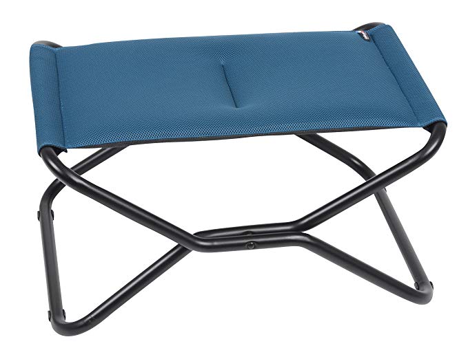 Lafuma Next Air Comfort - Folding Footrest- Coral Blue Air Comfort Fabric - Indoor or Outdoor Footstool or Footrest