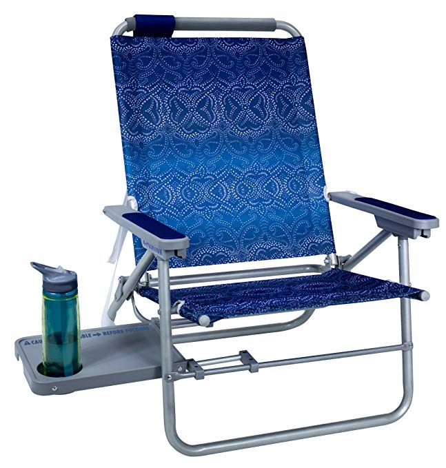 GCI Outdoor Waterside Big Surf Reclining Beach Chair with Side Table