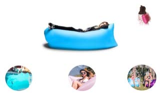 Inflatable Air Sofa, Inflatable Lounger, Inflatable Pool Lounger, Air Couch Hammock | Waterproof Durable Nylon | Indoor & Outdoor use, Perfect for Beach, Pool, Gifts, Travel, Backyard, Lake