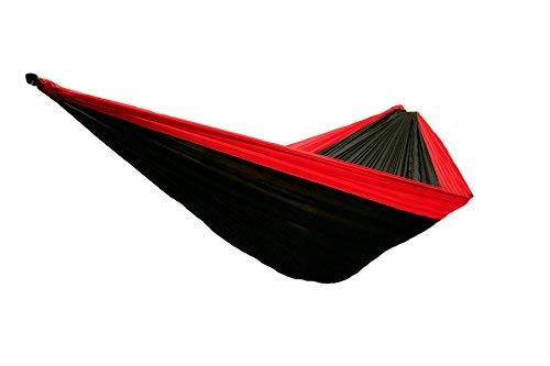 Trunk Outdoors Ripstop Hammock - Premium Quality Double Hammock for Hiking Camping Relaxing - Red - Green - Turquoise - Blue