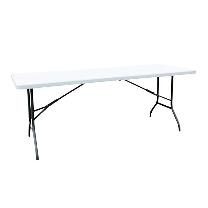 FCH 6' Folding Table Portable Plastic Indoor Outdoor Picnic Party Dining Camp Tables