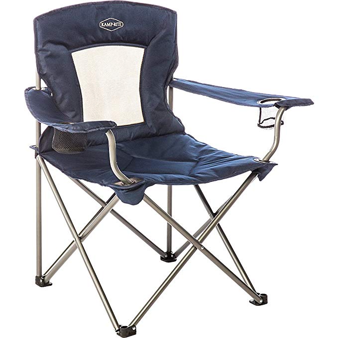 Kamp Rite Padded Chair with Mesh Back