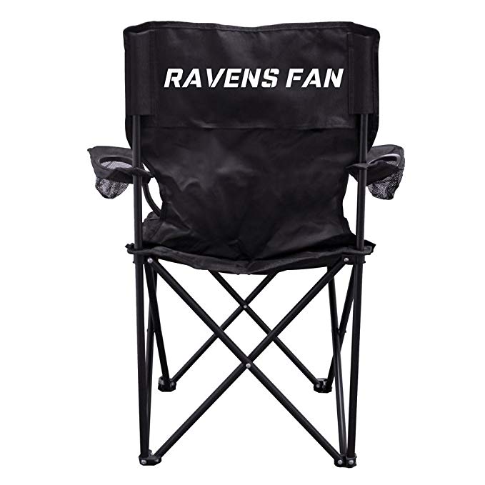 VictoryStore Outdoor Camping Chair - Ravens Fan Camping Chair with Carry Bag