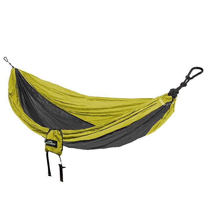 Castaway Travel Hammocks Double Travel Hammock with Loop Hanging Straps