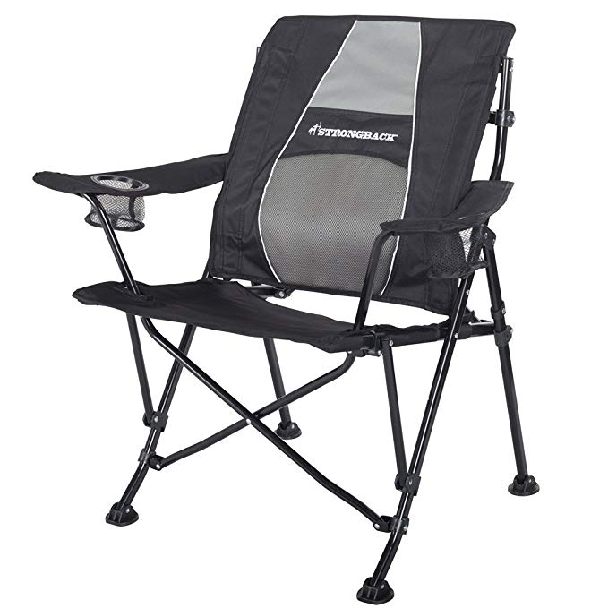 STRONGBACK Guru Folding Camp Chair with Lumbar Support