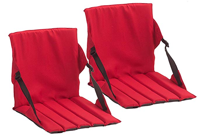 Coleman Stadium Seat,One Size,2 Pack Red