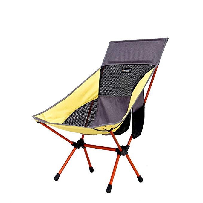 Erago Portable Folding Camping&Beach Chair, Lightweight Comfortable，Perfect Hiking,Picnic, Camping, Fishing,Beach, Traveling,Outdoor