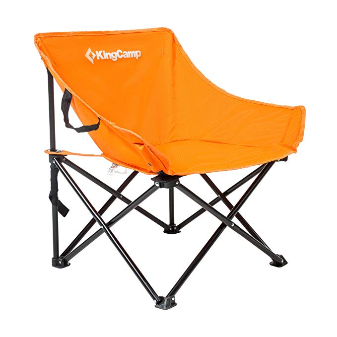 KingCamp Comfortable Light Heavy Duty Steel Folding Chair with Handle