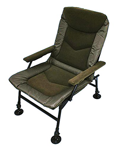 AMENITIES DEPOT Hi-Leg Metal Frame Outdoor Fishing Chair Folding Arm Fish Chair(201005C)