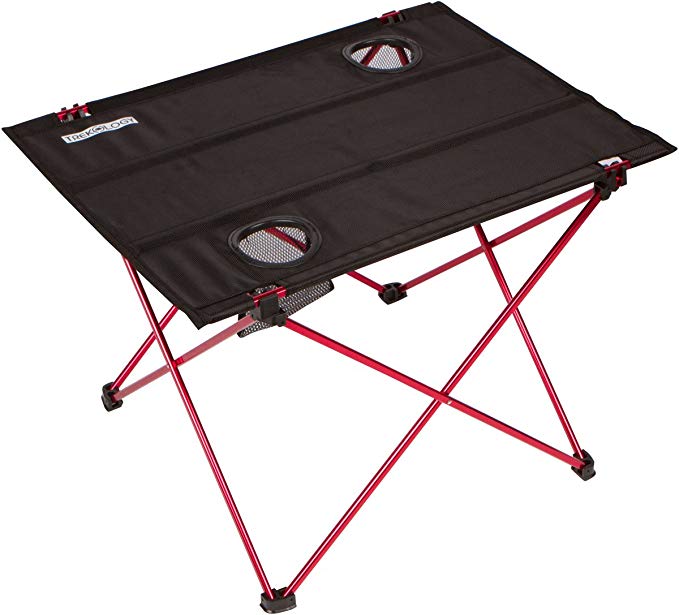 Trekology Foldable Camping Picnic Tables - Portable Compact Lightweight Folding Roll-up Table in a Bag - Small, Light Easy to Carry Camp, Beach, Outdoor