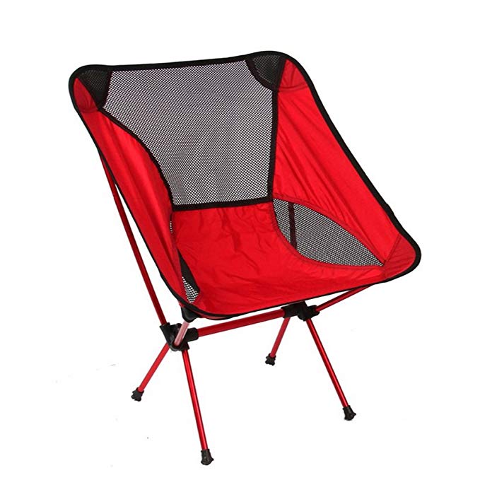 Ezyoutdoor Camping Folding Chair Compact Stool Portable Folding Chair with Carry Pouch for Travel Camping Fishing Hiking Sports Photography Backpacking