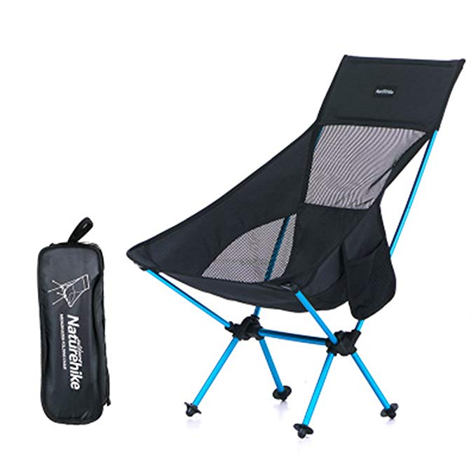 Naturehike Outdoor chair 7075 Aluminum folding chair Mesh breathable fishing stool Camping barbecue camping fishing chair