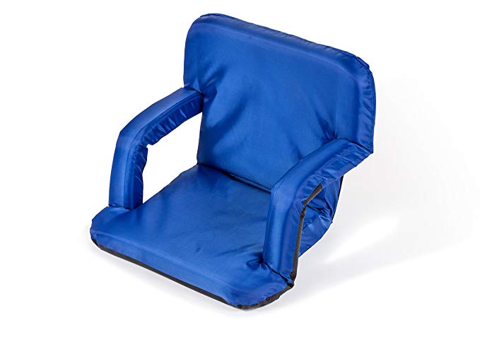 Trademark Innovations Portable Multiuse Adjustable Recliner Stadium Seat (Blue)