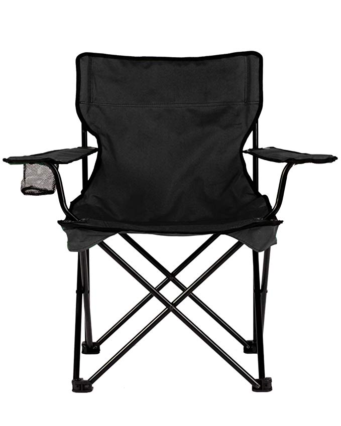 Elements Camp Chair Color: Black