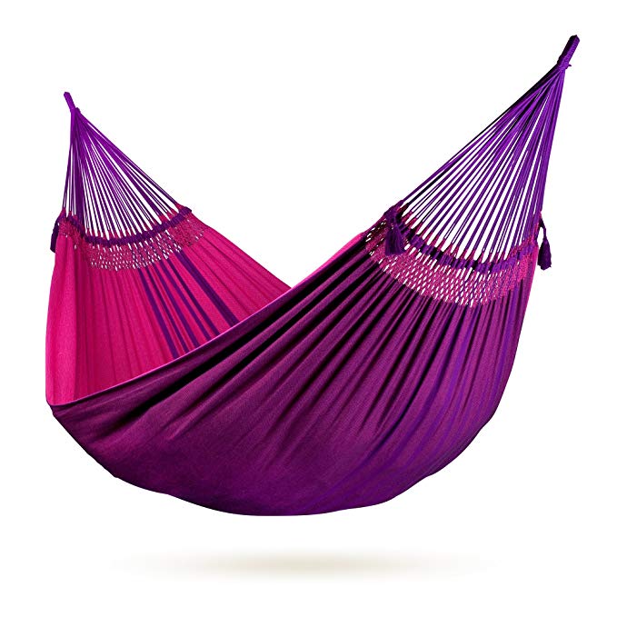 LA SIESTA Marés Fucshia - Organic Cotton Kingsize Classic Hammock