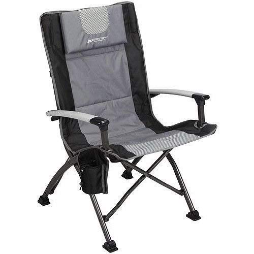 Ultra High Back Folding Quad Camp Chair (Black)