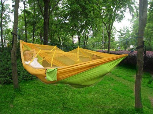 Outdoor Mosquito Net Hammock Widened Parachute Cloth Parent-child Double Hammock