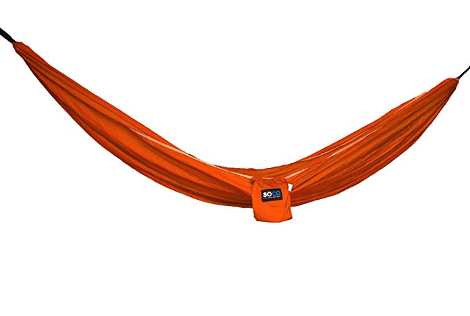 SOCO Single Hammock Combo (with 12 FT Straps + Carabiners)