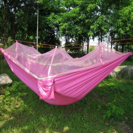 Outdoor Mosquito Net Hammock Widened Parachute Cloth Parent-child Double Hammock