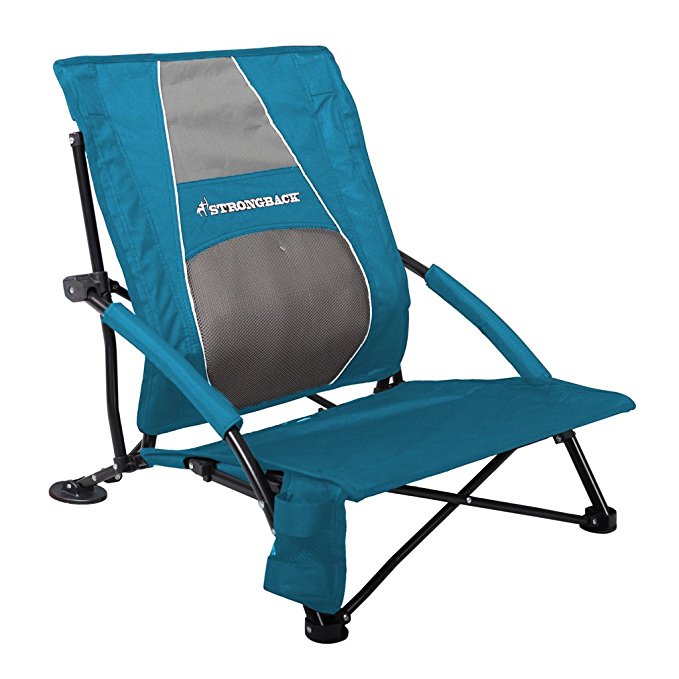 STRONGBACK Low Gravity Beach Chair with Lumbar Support