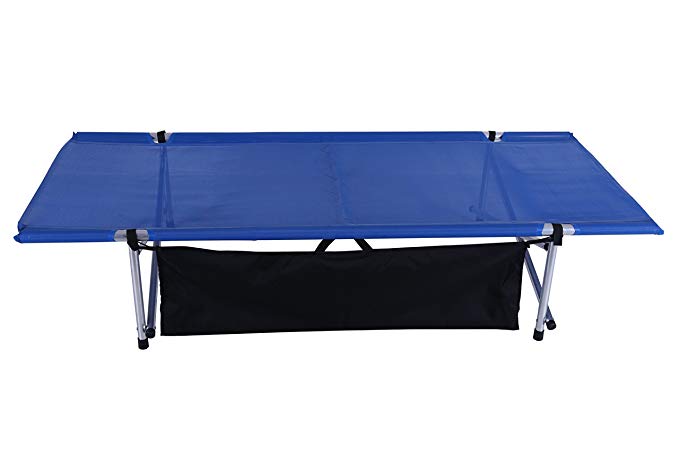 Camp Time, Wide Roll-a-Cot (Blue), Roll Out Cot, Compact, Portable, USA Made