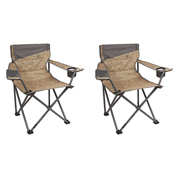 Coleman Oversized Big-n-Tall Quad Camping Chairs (2 Pack) | 2 x 2000023590