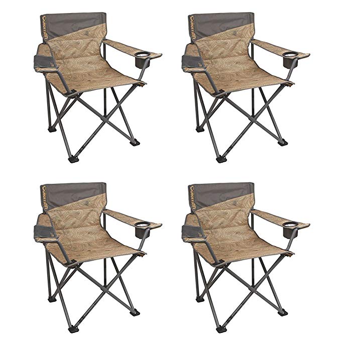 Coleman Oversized Big-n-Tall Quad Camping Chairs (4 Pack) | 4 x 2000023590