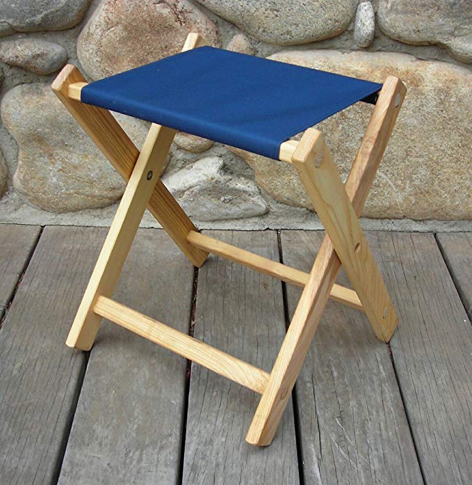 Blue Ridge Trading Deluxe Folding Stool in Navy